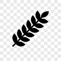 wheat icons isolated on transparent background. Modern and editable wheat icon. Simple icon vector illustration.