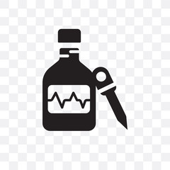 medicine icon isolated on transparent background. Simple and editable medicine icons. Modern icon vector illustration.