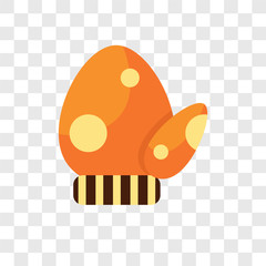 Mittens vector icon isolated on transparent background, Mittens logo design
