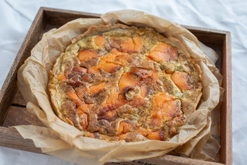 Räucherlachs Quiche 