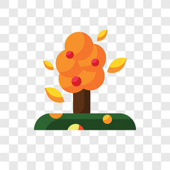 Tree vector icon isolated on transparent background, Tree logo design