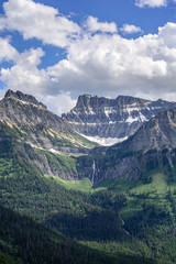 Mountains in the Glacier National Park Montana, USA
