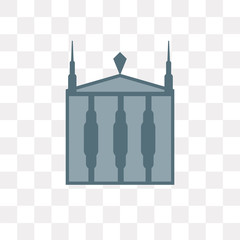 museum icon on transparent background. Modern icons vector illustration. Trendy museum icons