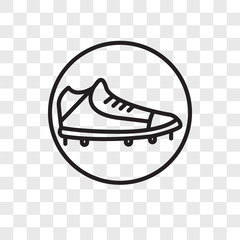 shoes icons isolated on transparent background. Modern and editable shoes icon. Simple icon vector illustration.