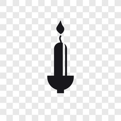 Candle vector icon isolated on transparent background, Candle logo design