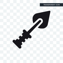 Trowel vector icon isolated on transparent background, Trowel logo design