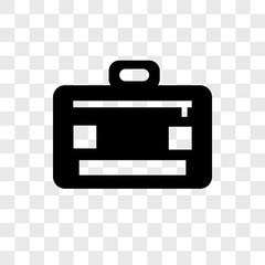 bag icons isolated on transparent background. Modern and editable bag icon. Simple icon vector illustration.