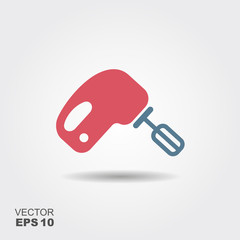 Icon of electric mixer. Whisking, utensil, cooking. Kitchen appliance concept