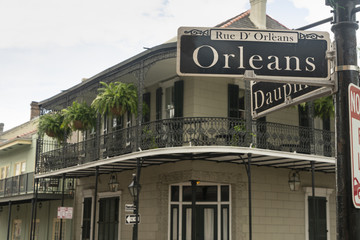 Rue D Orleans Famous Street Downtown French Quarter