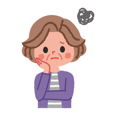 おばあちゃん　悩む
