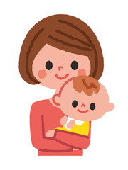子育て中のママ　赤ちゃん