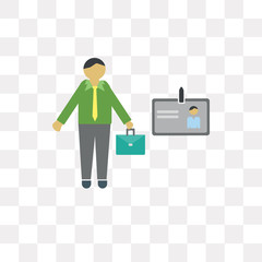 portfolio icon on transparent background. Modern icons vector illustration. Trendy portfolio icons