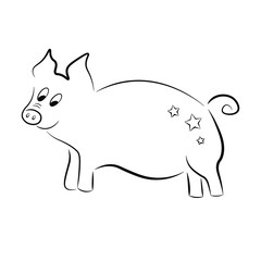 Cheerful little icon of the new year.
