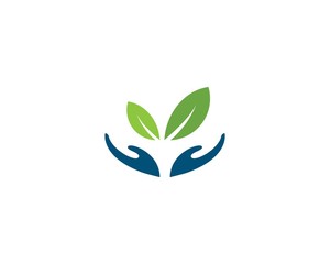 Green care logo vector