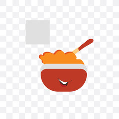 baby food icon isolated on transparent background. Simple and editable baby food icons. Modern icon vector illustration.