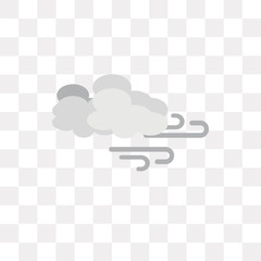 windy icon on transparent background. Modern icons vector illustration. Trendy windy icons