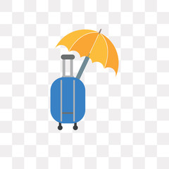 travel insurance icon on transparent background. Modern icons vector illustration. Trendy travel insurance icons