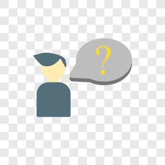 Help vector icon isolated on transparent background, Help logo design