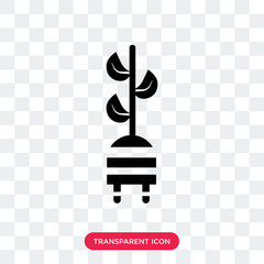 energy vector icon isolated on transparent background, energy logo design