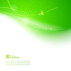 Colorful smooth light lines background. Vector illustration, eps 10, contains transparencies