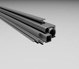 Metal construction material.