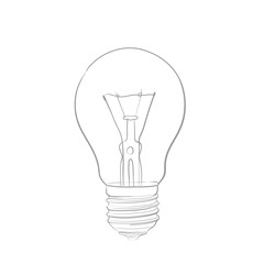 Bright illustration of lightbulb