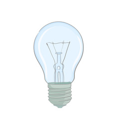Bright illustration of lightbulb