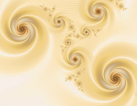 Abstract golden loaches on a light background