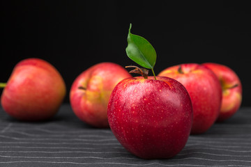Fresh red apples
