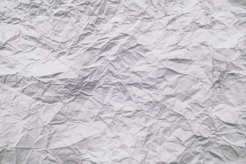 white crumpled paper for background texture
