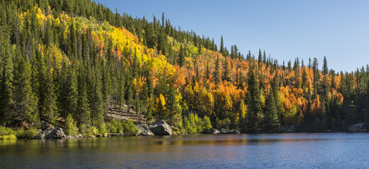 Bear Lake Aspen Hillside Panorama