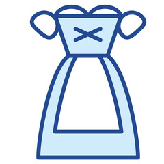 Dirndl / Tracht Vector Icon Illustration