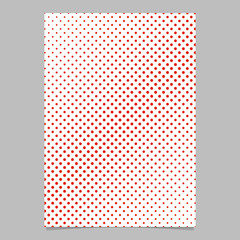 Halftone dot pattern flyer background template - vector graphic with diagonal circles