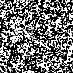 Abstract seamless isolated pattern. Black sponge on white background