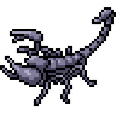 vector pixel art scorpion