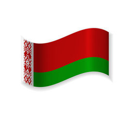 Flag Of The Republic Of Belarus. Country In Eastern Europe. Vector illustration.