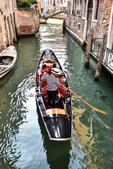 gondola on grand canal in venice © simona