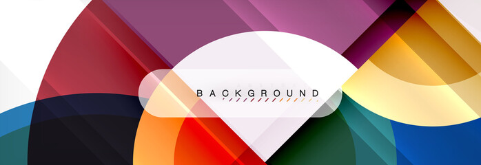 Obraz premium Vector circle abstract background