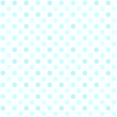 Fototapeta na wymiar Cyan polka dot pattern. Seamless vector