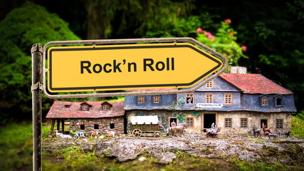 Fototapeta premium Schild 369 - Rockn Roll