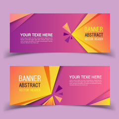 Banner future geometric patterns. Eps10 vector. Perfect background design for headline and sale banner.