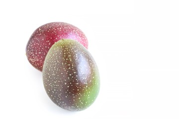 Fresh Passion Fruit on White Background