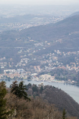 Aerial view on the Como Lake