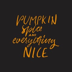 Autumn hand lettering for your design