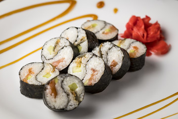Japanese rolls for menu photos