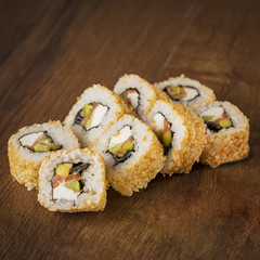 Japanese rolls for menu photos