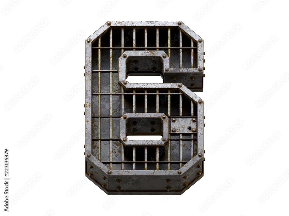 Sticker Prison font.