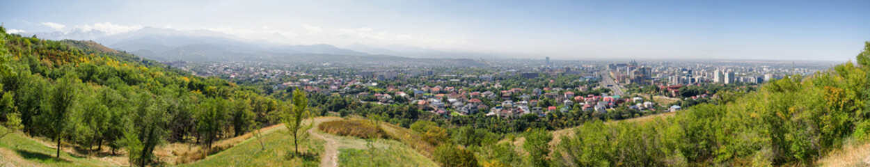 Fototapeta na wymiar Almaty (Alma-Ata) panorama