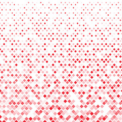 Abstract geometric red squares pattern on white background.