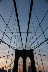 Fototapeta premium Brooklyn Bridge in color
